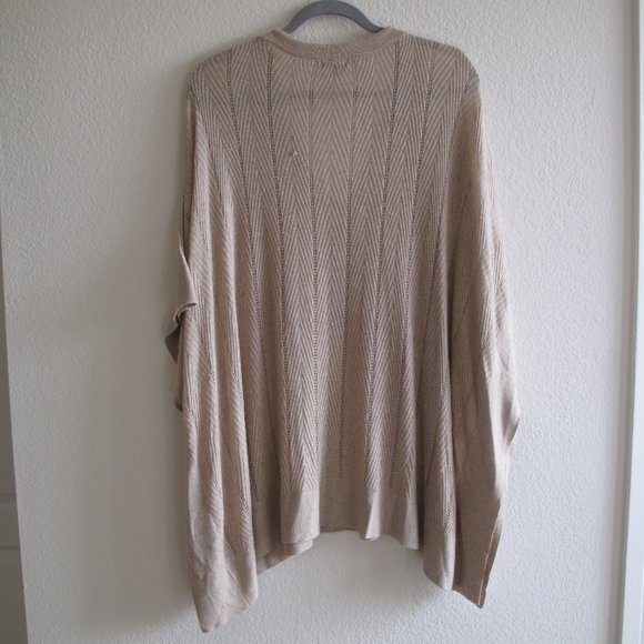 SPLENDID Cashmere Blend Beige Poncho - Picture 3 of 12
